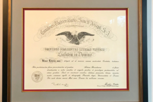 custom framed diploma, St. Joseph's University