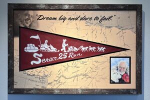 custom framed memorial Serum Run dogsled run memorabilia custom framed memorial Serum Run dogsled run memorabilia